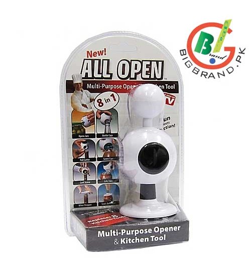 All Open 8-in-1 Multi-Purpose Can Opener and Kitchen Tool in Pakistan 